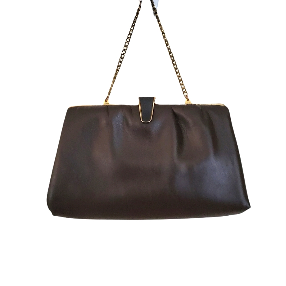 Chocolate Vintage Classic Clasp Chain Purse